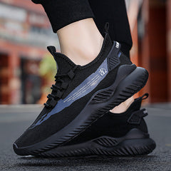 Herren Sommer Flying Woven Atmungsaktive koreanische Sneakers