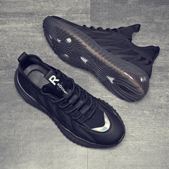 Atmungsaktive Mesh-Sneakers aus Eisseide für Herren mit dicker Sohle