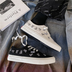 Modische, vielseitige Unisex-Skateboard-Sneaker mit Bären-Print