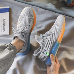 Herren Plateau Sommer Atmungsaktive klobige Sneakers im koreanischen Stil