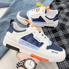 Zapatillas deportivas blancas de suela suave y ligeras para hombre
