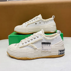 Zapatos de lona versátiles para amantes del estilo retro de primavera para hombre
