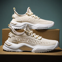 Zapatillas deportivas coreanas de tejido volador de moda para hombre