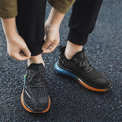 Herren Plateau Sommer Atmungsaktive klobige Sneakers im koreanischen Stil