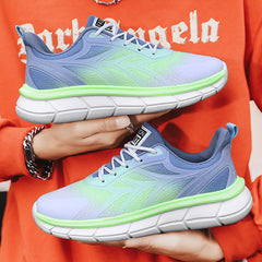 Men's Sports Travel Large Size Color Matching Thick Sneakers