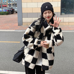 Collision Color Plüschjacke