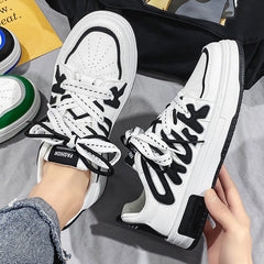 Herren Plateau Sommer Atmungsaktive klobige koreanische Sneakers