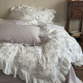 Ophelia Floral Ruffle Double Gauze Bedding Set