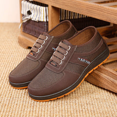 Zapatos casuales para caminar en la calle con suela de tendón para hombre con protección laboral