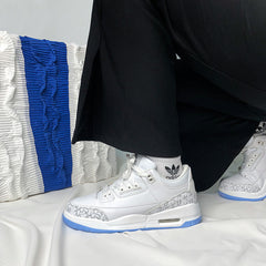 Women's & Men's Couple Dad White Casual Shoes