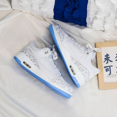 Women's & Men's Couple Dad White Casual Shoes