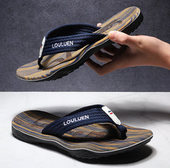 Atractivas chanclas coreanas de playa de verano para hombre