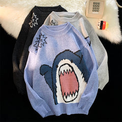 Pullover mit Hai-Klatschmuster