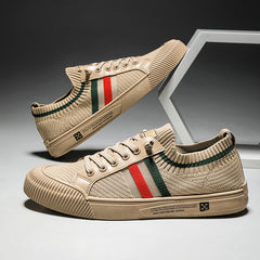 Men's Woven Slip-on Versatile Lightweight Low Top Casual Shoes