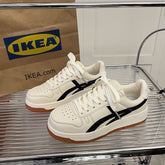 Damen & Herren Retro Weiße Pumps im College-Stil Trendy Sneakers