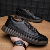 Men's Black Trendy Versatile Lightweight Exercise Sneakers
