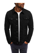 Denim Jacket Slim Fit Button Work Jacket