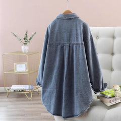 Loose Single-Breasted Denim Jacket