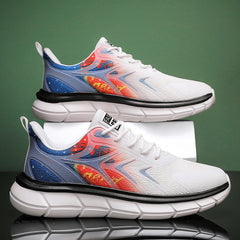 Men's Sports Travel Large Size Color Matching Thick Sneakers