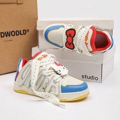 Women's & Men's Cloud Hello Kitty Dirty Painting For Sneakers