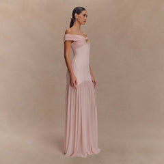 Backless Mesh Panel Midi Dress