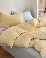 Chloe Pastel Candy Cotton Bedding Set - Yellow