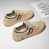 Men's Woven Slip-on Versatile Lightweight Low Top Casual Shoes