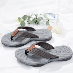 Chanclas de suela gruesa de goma con diseño de espiga para hombre
