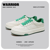 Zapatillas deportivas coreanas de lona transpirables blancas para hombre