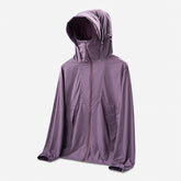Hooded Solid Color Light Sun Protection Jacket