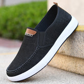 Zapatos de lona con suela suave y tela vieja para hombre de primavera