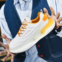 Men's Platform Breathable Clunky Korean Style Trendy Sneakers