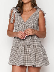 Bow Strap Mini Dress