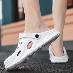 Men's Summer Beach Waterproof Slip-on Closed Toe Flip Flops