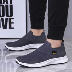Men's Slip-on Lofter Flying Woven Pumps Dad Sneakers