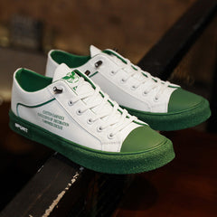 Versatile Men's Round Toe Solid Color Sneakers