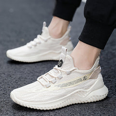 Herren Sommer Flying Woven Atmungsaktive koreanische Sneakers