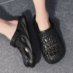 Men's Summer Beach Waterproof Slip-on Closed Toe Flip Flops