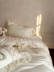 Haute Pearl TENCEL Bedding Set - White Romance