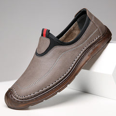 Mocasines de uso diario con costuras auténticas para hombre