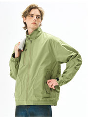 Jacket Windproof Waterproof Stand Collar Coat Top