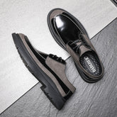 Zapatos casuales suaves y modernos de color negro con puntera encantadora para hombre