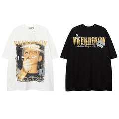 T Shirt  Printed Loose Fit Summer Casual Tee