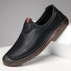 Mocasines de uso diario con costuras auténticas para hombre