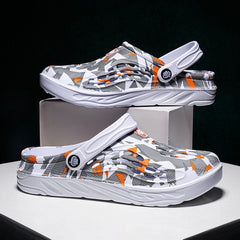 Sandalias ligeras y suaves con diseño de camuflaje para playa para hombre