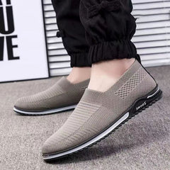 Zapatos casuales para caminar para hombre, ligeros, transpirables y cómodos, sin cordones