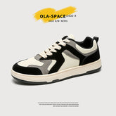 Zapatos de lona de entrenamiento alemanes de diseño blanco vaca para hombre