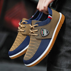 Graceful Men's Cloth Dad Korean Canvas Shoes