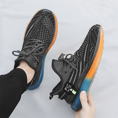 Herren Plateau Sommer Atmungsaktive klobige Sneakers im koreanischen Stil