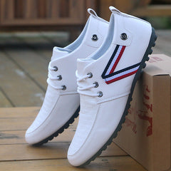 Men's Small Korean British Green Spring Casual Shoes